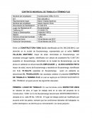 Contrato laboral a termino fijo