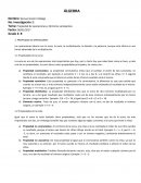 Algebra. Propiedad de operaciones y términos semejantes