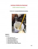 Practica No. 3 EL CALOR ESPECÍFICO DE UN METAL