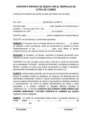 CONTRATO PRIVADO DE DEUDA CON EL RESPALDO DE LETRA DE CAMBIO