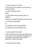 Tarea ¿Eres creyente? ¿Por qué?