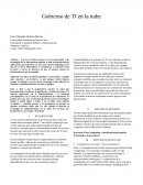 Gobierno de TI en la nube