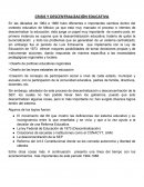 CRISIS Y DESCENTRALIZACIÓN EDUCATIVA