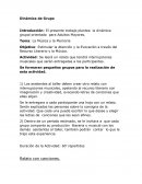 El presente trabajo plantea la dinámica grupal orientada para Adultos Mayores