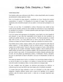 Liderazgo, Éxito, Disciplina, y Pasión