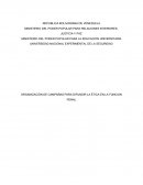 Organización de campañas para difundir la ética