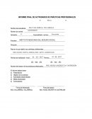 UN NUEVO INFORME SOBRE LA FINAL DE ACTIVIADES DE PRACTICAS PROFECIONALES