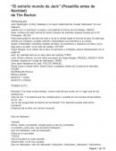 Tema- “El extraño mundo de Jack” (Pesadilla antes de Navidad)