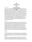 Libro la ‘’Política de Aristóteles’’