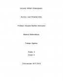 Matemáticas. Trabajo: Algebra