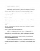Papel de la Administración Financiera