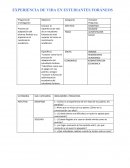 EXPERIENCIA DE VIDA EN ESTUDIANTES FORANEOS ENTREVISTA