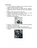 Ensayo de dureza. Procedimiento