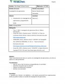 Introducción a la investigación de operaciones y programación lineal