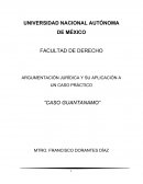 ARGUMENTACIÓN JURÍDICA Y SU APLICACIÓN A UN CASO PRÁCTICO “CASO GUANTANAMO”
