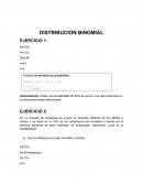 Interpretación: Existe una probabilidad del 82% de que en una caja cualquiera no se encuentre piezas defectuosas.