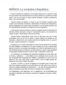 MÉXICO. La verdadera República