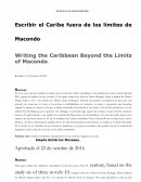 Escribir el Caribe fuera de los límites de Macondo