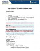 Actividad Oferta, demanda y equilibrio de mercado