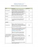 Introducción a la Universidad. Evidencia