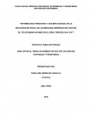 Informalidad tributaria y sus implicancias en la recaudacion fiscal en las medianas empresas