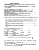 CIENCIA Y AMBIENTE. EXAMEN