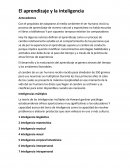 El aprendizaje y la inteligencia