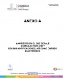 RECIBIR NOTIFICACIONES, ASÍ COMO CORREO ELECTRÓNICO