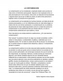 LA CONTAMINACION - ensayo