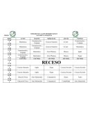 HORARIO DE CLASES PRIMERO BÁSICO INEB-D SAN JOSÉ LA MÁQUINA