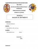 LENGUAJES FORMALES “Análisis de Sentimientos”