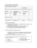 Guia de Lenguaje y Comunicación. Identificación Evaluación: Prueba Gramática