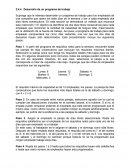 Desarrollo de un programa de trabajo