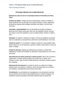 Principios básicos de la administración. Ejemplos de cada uno de los 14 principios básicos formulados por Henry Fayol