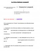 La lírica italiana: Leopardi
