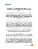 Miradas penetrantes: El mal de ojo