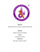 Administración de la Salud y Seguridad Ocupacional