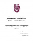 Funcionamiento termoeléctrico