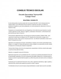 Relatoría de la quinta sesión del consejo técnico escolar 2019 Relatoría de la quinta sesión del consejo técnico escolar 2019
