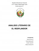 Analisis literario del Resplandor
