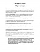 TRABAJAR EN EQUIPO Philippe Perrenoud