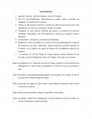 Cuestionario. Derecho Individual , Derecho Colectivo, Derecho Procesal