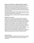 Concepto de la constitución de la república bolivariana de Venezuela