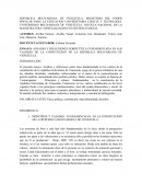 ENSAYO: ANALISIS Y REFLEXIONES SOBRE ÉTICA FUNDAMENTADA EN LOS VALORES DE LA CONSTITUCION DE LA REPÚBLICA BOLIVARIANA DE VENEZUELA.