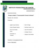 Tema de Ensayo unidad II. "Comunicación Formal e Informal"