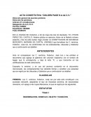 Acta constitutiva “Golden Page S.A de C.V.”