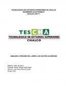 ANÁLISIS LITERARIO DEL LIBRO LOS CUATRO ACUERDOS