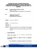 INFORME ELEVADO AL SEÑOR INSTRUCTOR ENCARGADO DEL PARALELO “A”DE LA ESCUELA DE FORMACIÓN PROFESIONAL DE POLICIAS DE LÌNEA “LA DELICIA”