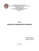 TECNICAS DE OBTENCION DE EVIDENCIAS