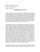 EL MONOPOLIO DE LA VIDA